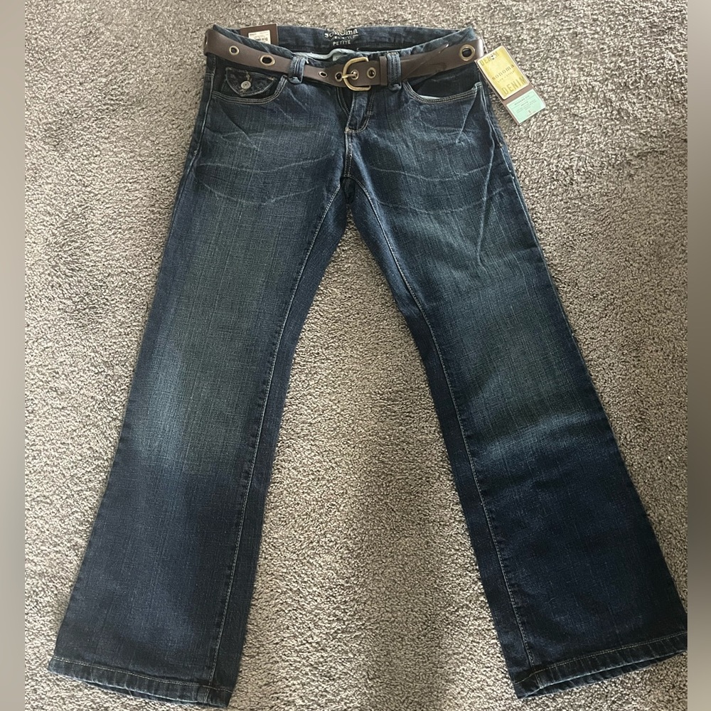 NWT Sonoma Life Style Modern Flare Leg 8P Blue Jeans